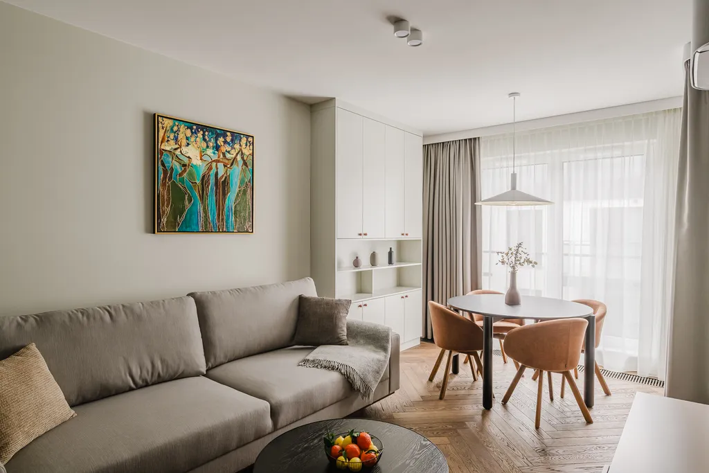 Frame from an apartment with a boutique-hotel feel