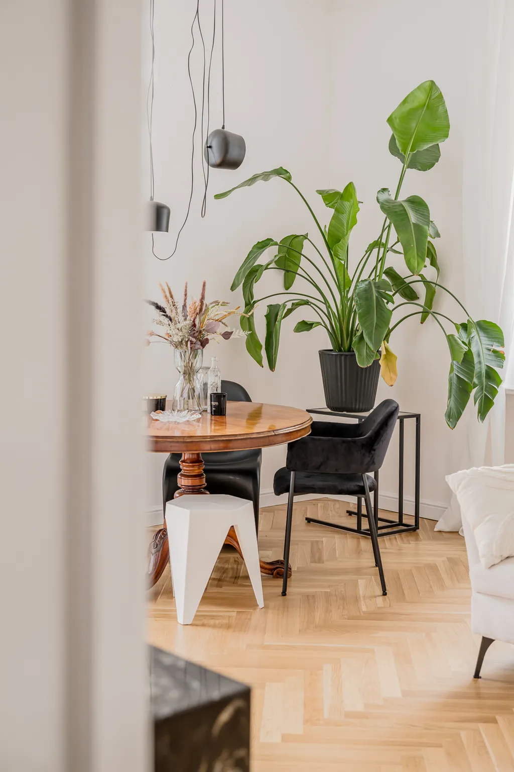 Frame from an apartment in a tall pre-war building