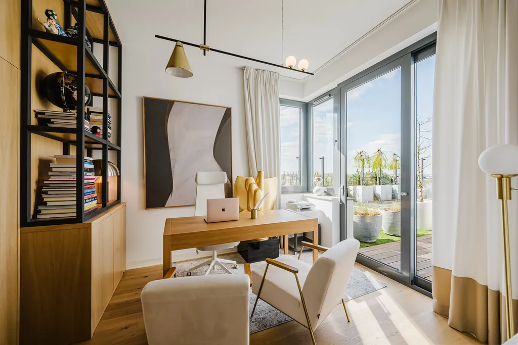 Frame from a penthouse with a terrace