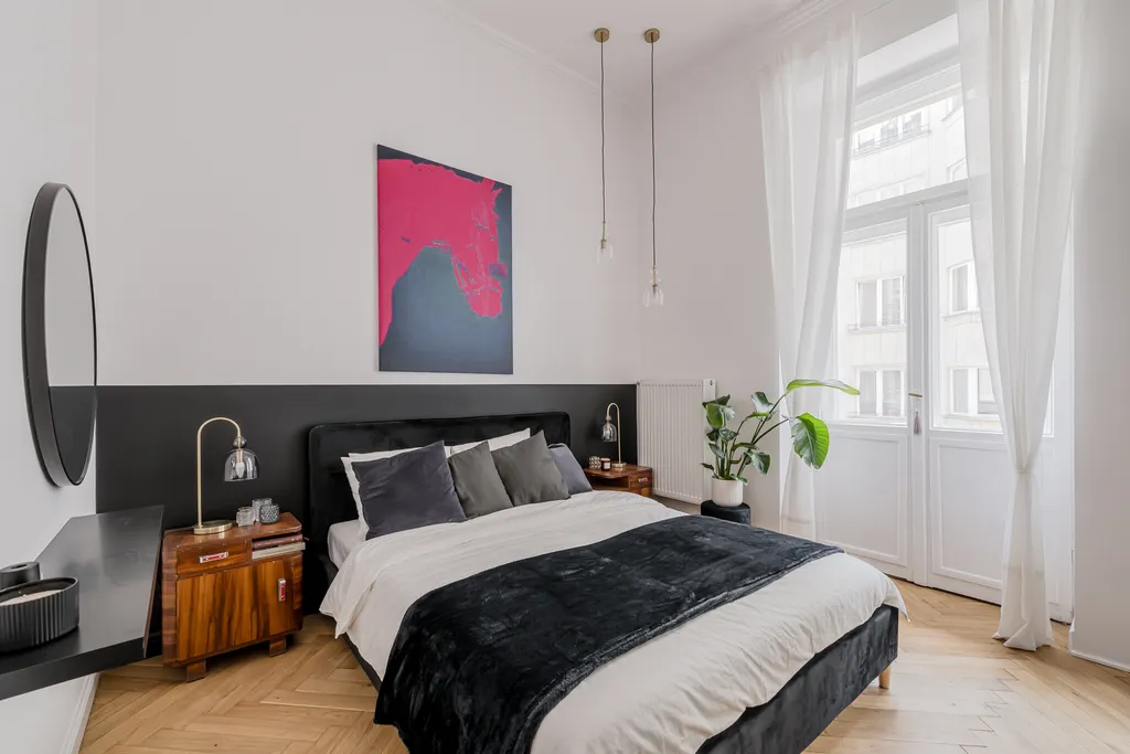 Frame from an apartment in a pre-war building
