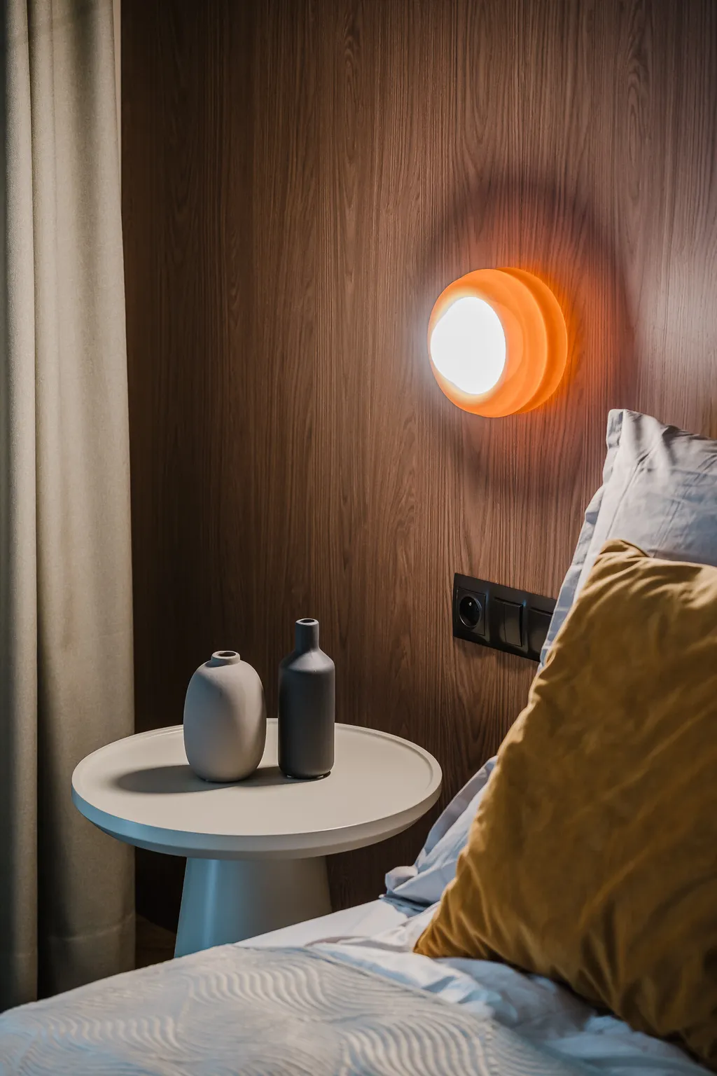 Detail from an apartment with a boutique-hotel feel