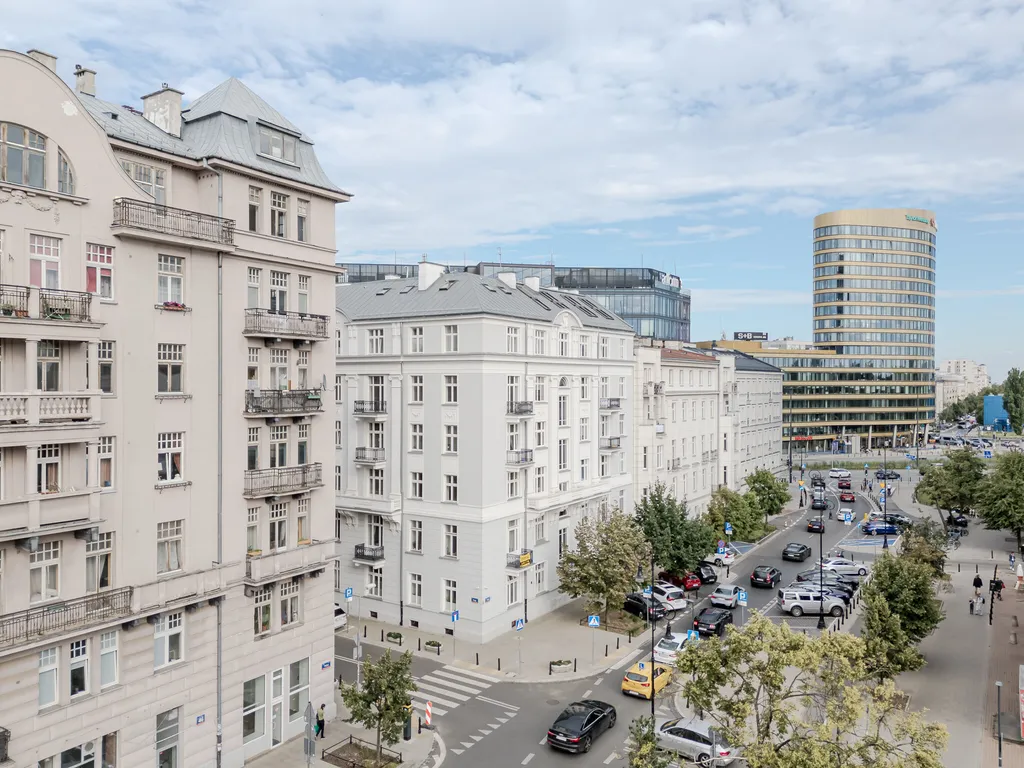 Frame from an apartment in a tall pre-war building