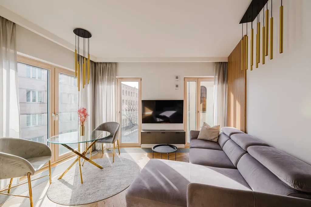 Frame from a small sunlit apartment