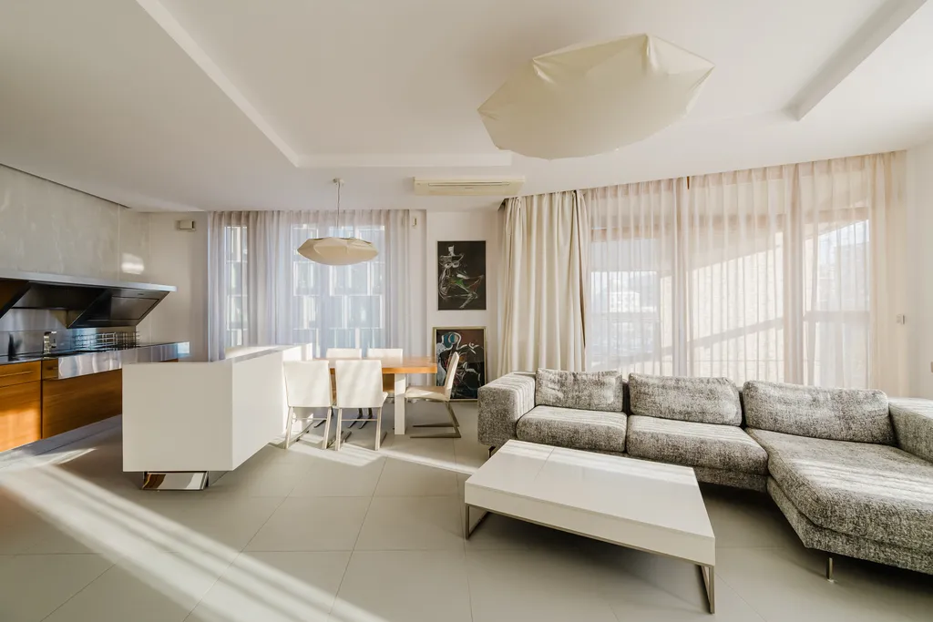 Frame from a bright living room in full sun