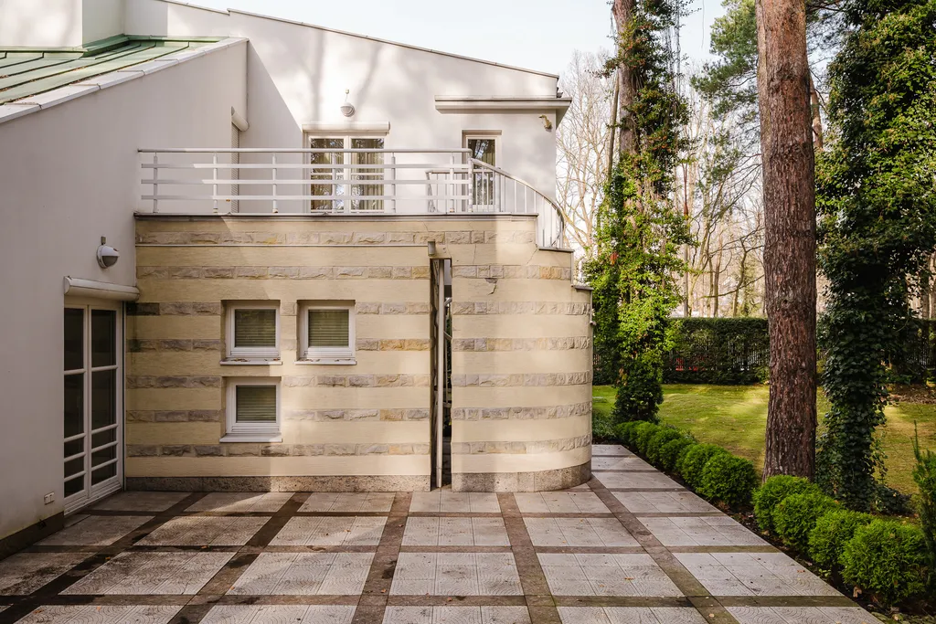 Frame from a villa among pines