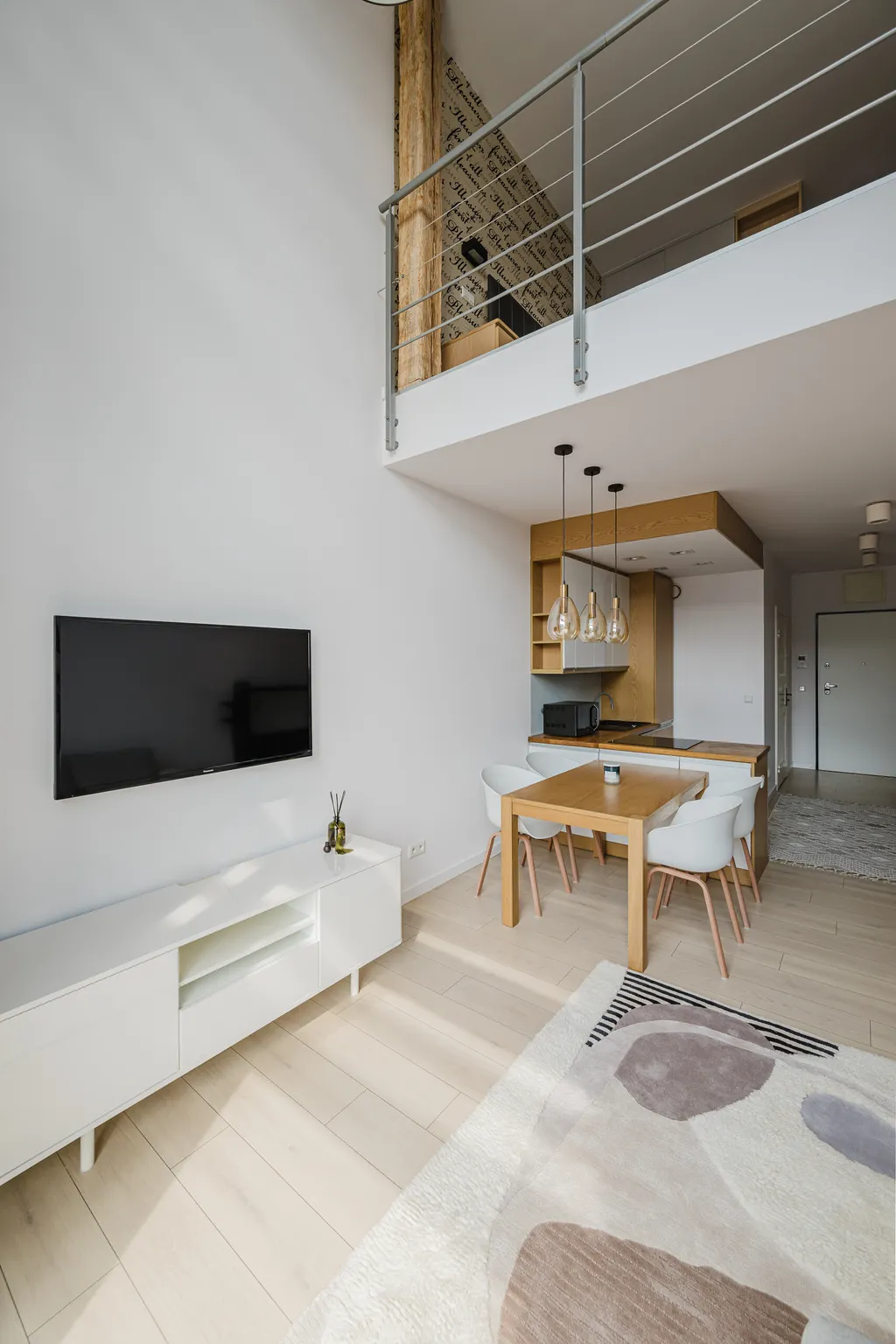 Frame from an apartment with a mezzanine