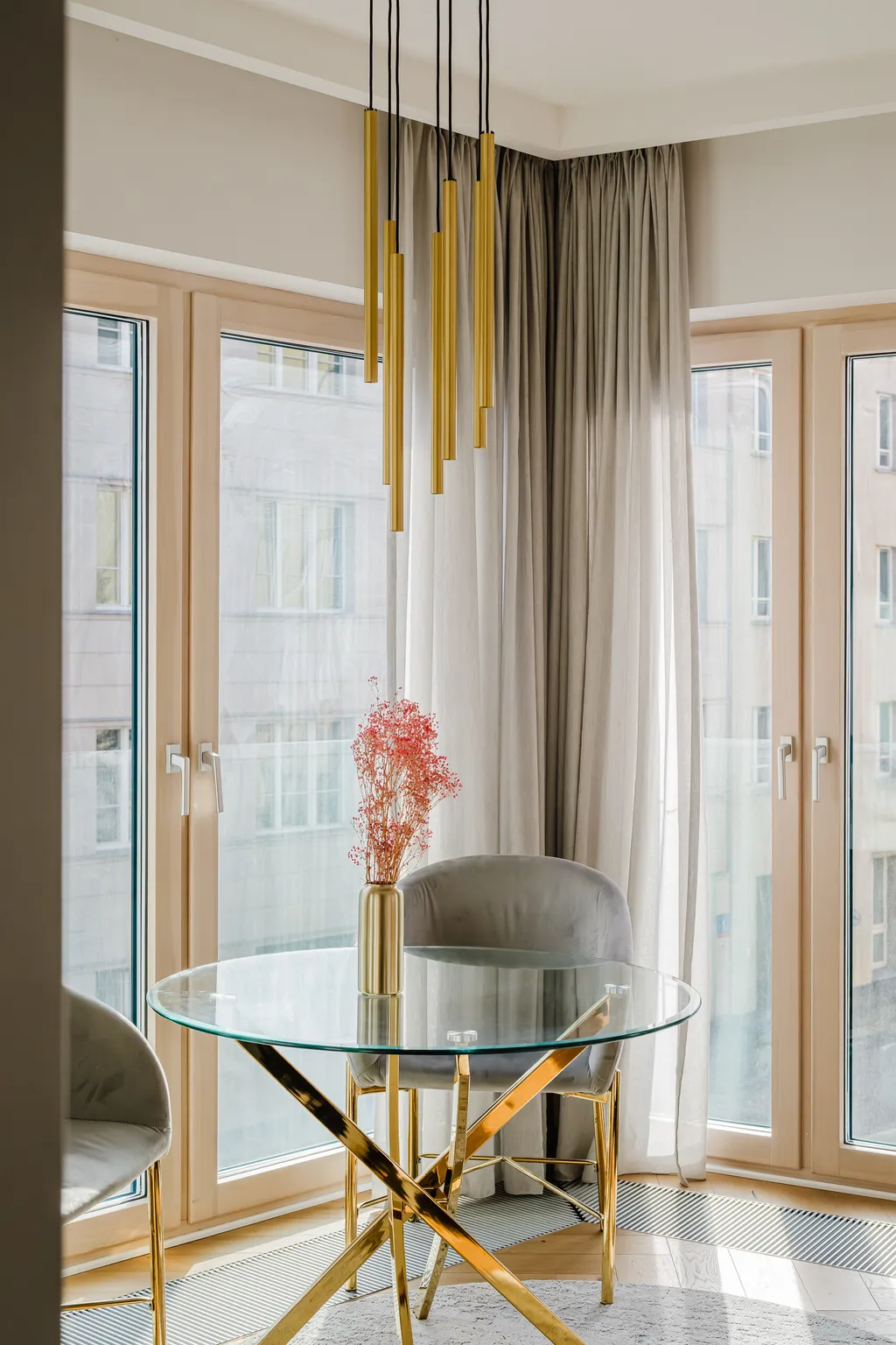Frame from a small sunlit apartment