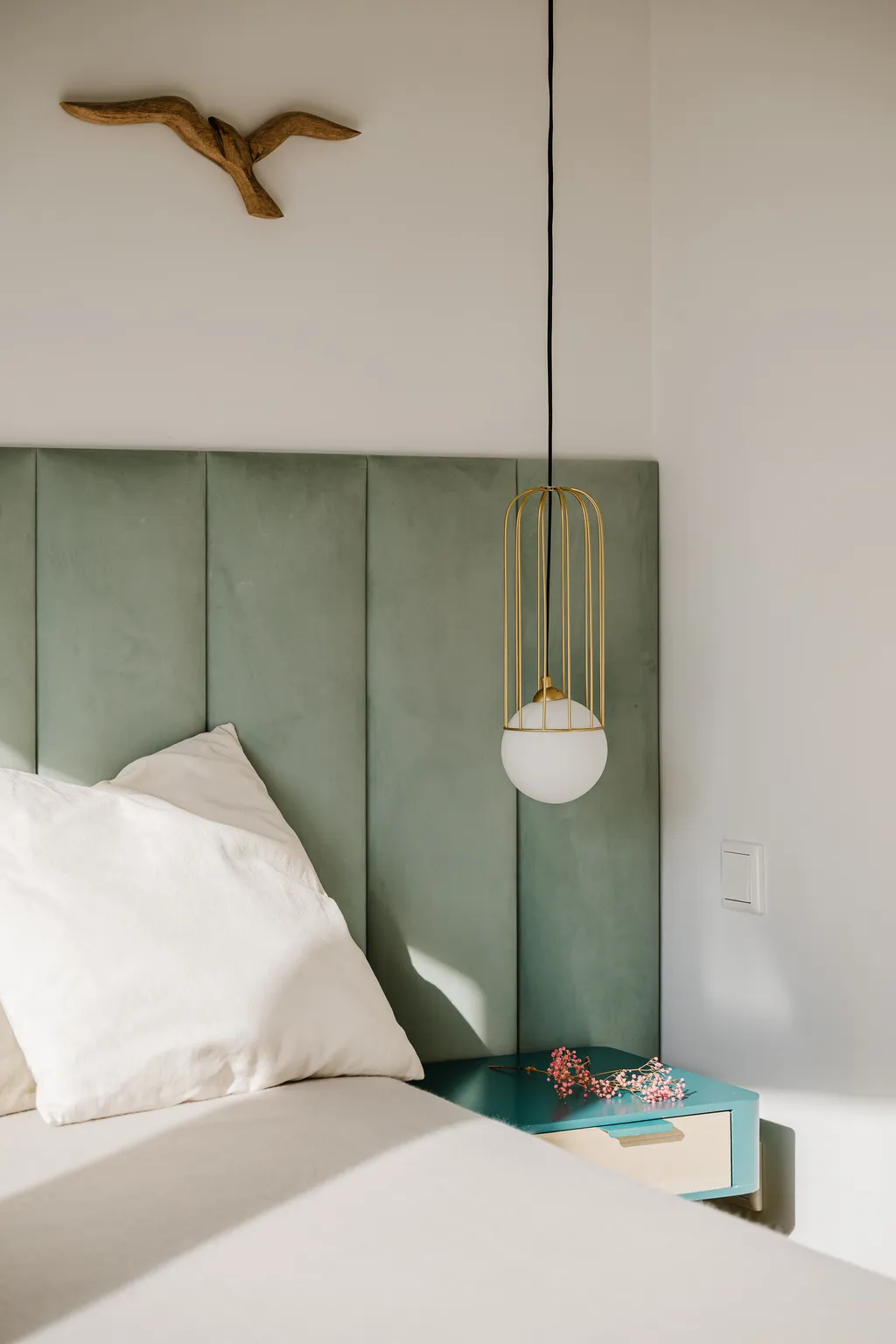 Detail from a small sunlit apartment