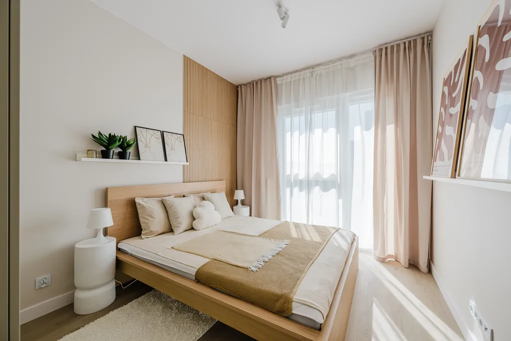 Frame from an apartment in beige tones