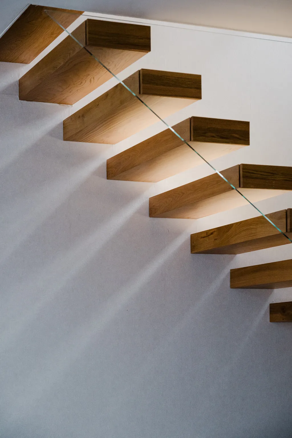 Detail from a white double-height house
